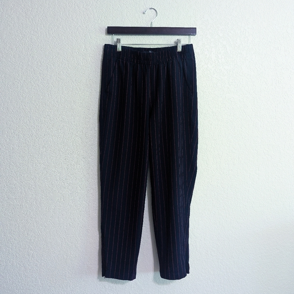 Abercrombie & Fitch Navy And Red Pinstripe Trousers